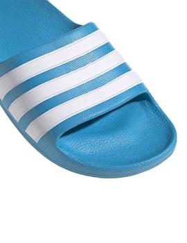 Chanclas Adidas Adilette Aqua K Azul/Blanco