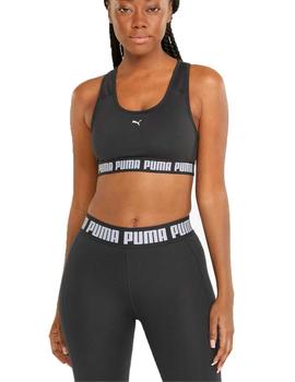 Top Puma Mid Impact Negro/Blanco Mujer