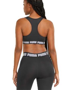 Top Puma Mid Impact Negro/Blanco Mujer