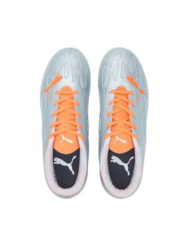 Botas Puma Ultra 4.4 MG JR Gris/Naranja