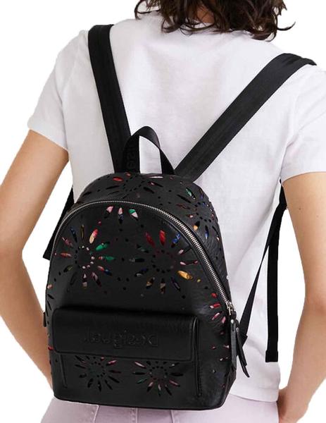 Desigual Mochila para mujer, color negro, talla única, Negro -, Mochila