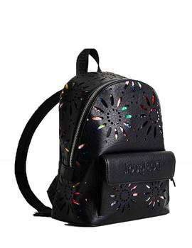 Mochila Desigual Dandelion Mombasa Min Negro Mujer