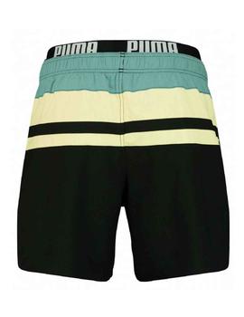 Bañador Puma Heritage Stripe Negro/verde Hombre