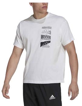 Camiseta Adidas M BL Q2 Blanco