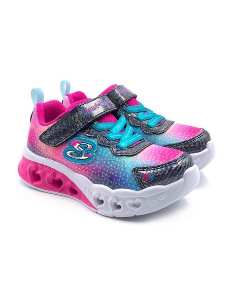 Zapatos skechers para top niñas con luces grande