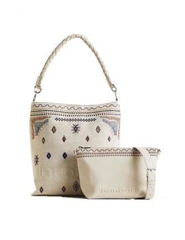 Bolso Desigual Regasita Butan Beige Mujer