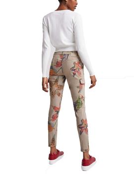 Pantalon Desigual Tropi Arena Mujer