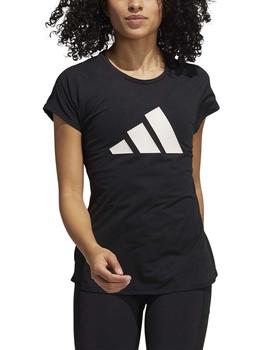 Camiseta Adidas 3 BAR Negro/Blanco Mujer