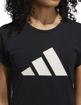 Camiseta Adidas 3 BAR Negro/Blanco Mujer