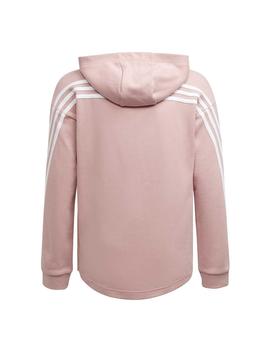 Chaqueta Adidas G 3S FZ HD Rosa/Blanco Niña