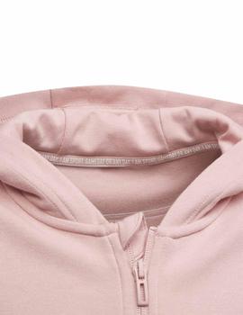 Chaqueta Adidas G 3S FZ HD Rosa/Blanco Niña