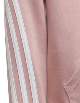 Chaqueta Adidas G 3S FZ HD Rosa/Blanco Niña