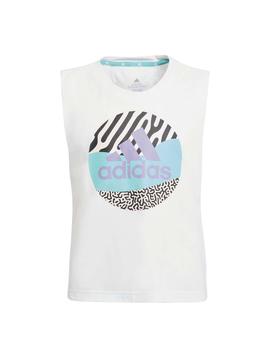 Camiseta Adidas G PW AR Tank Blanco Niña