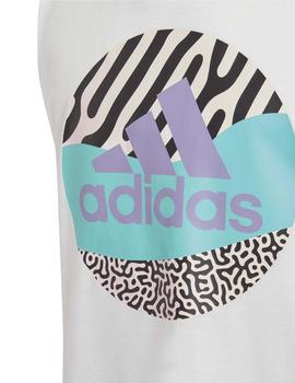 Camiseta Adidas G PW AR Tank Blanco Niña