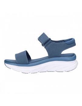 Sandalias Skechers D'Lux Walker N Block Azul Mujer