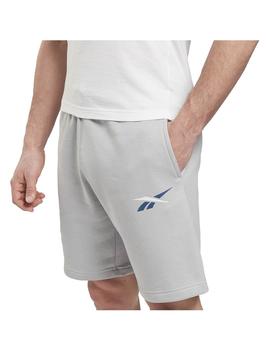 Pantalón corto Reebok TE Vector Fleece Gris Hombre