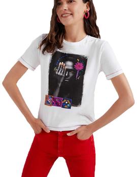 Camiseta Desigual Marga Blanco Mujer