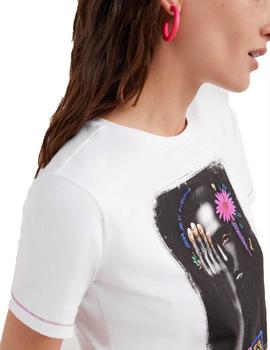 Camiseta Desigual Marga Blanco Mujer