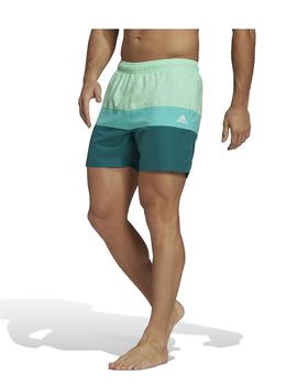 Bañador Adidas Block CLX SL Verde Hombre