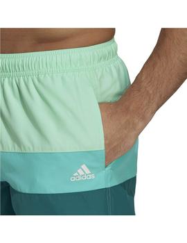 Bañador Adidas Block CLX SL Verde Hombre