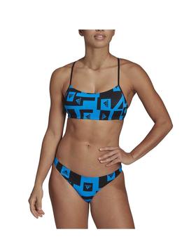 Bikini Adidas BARS Azul/Negro