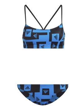 Bikini Adidas BARS AOP Azul/Negro Mujer