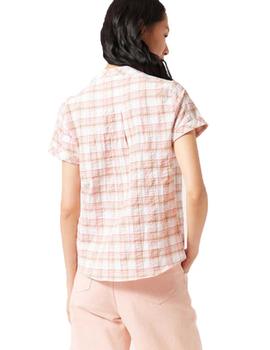 Camisa Naf Naf Karasi Cuadros Multicolor Mujer