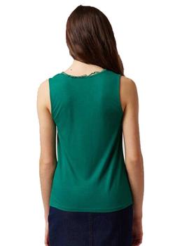 Camiseta Naf Naf Odebutante SM Verde Mujer