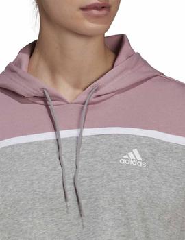 Chandal Adidas W Subt Block TS Gris/Rosa Mujer