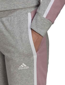 Chandal Adidas W Subt Block TS Gris/Rosa Mujer