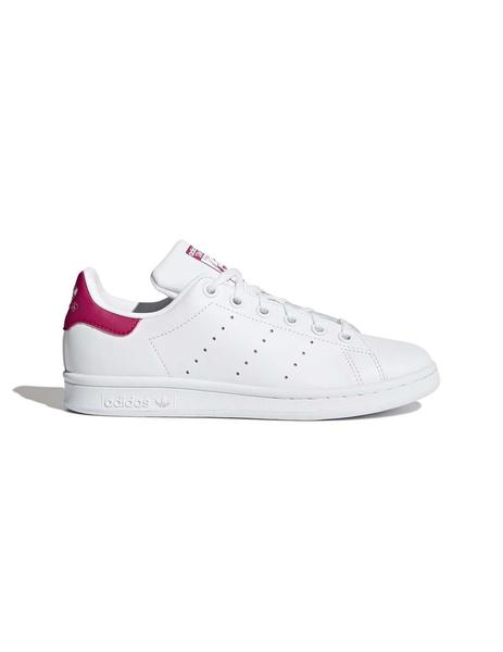 Giro de vuelta animación oportunidad Zapatillas Adidas Stan Smith Blanco/Fucsia Niña