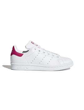 Zapatillas Adidas Stan Smith Blanco/Fucsia Niña