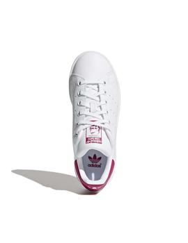 Zapatillas Adidas Stan Smith Blanco/Fucsia Niña