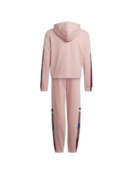 Chandal Adidas G AOP Cotton TS Rosa Niña