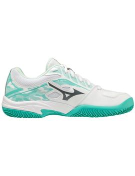 Zapatillas Mizuno Breakshot 3 CC Blan/Tur Mujer