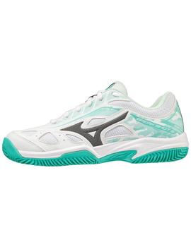 Zapatillas Mizuno Breakshot 3 CC Blan/Tur Mujer