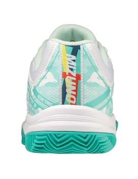 Zapatillas Mizuno Breakshot 3 CC Blan/Tur Mujer