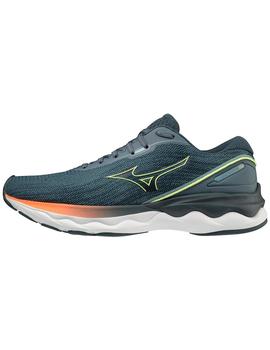 Zapatilla Mizuno Wave Skyrise 3 Gri/Ver/Nar Hombre