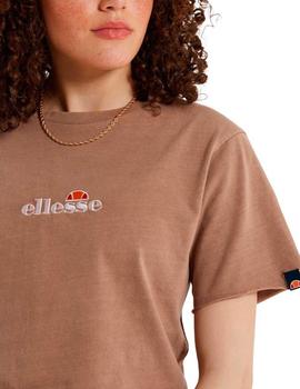 Camiseta Ellesse Celesi Cropped Marron Mujer