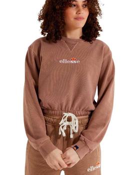 Sudadera Ellesse Popsy Cropped Marron Mujer