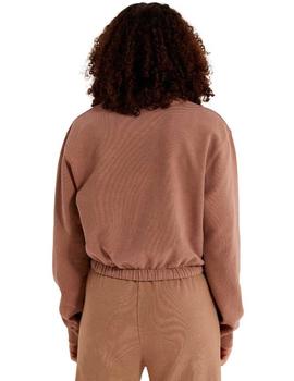 Sudadera Ellesse Popsy Cropped Marron Mujer