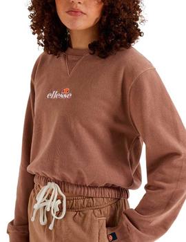 Sudadera Ellesse Popsy Cropped Marron Mujer