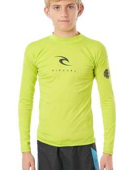 Camiseta Surf Rip Curl verde Niño