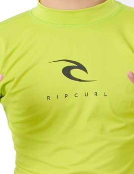 Camiseta Surf Rip Curl verde Niño