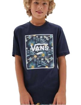 Camiseta Vans BY Print Box Marino Niño