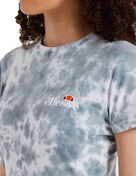 Camiseta Ellesse Vikins Tie Dye Crop Gris/Bc Mujer