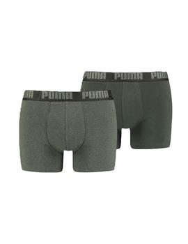 Calzoncillos Puma Basic Boxer 2P Verde grisaceo