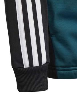 Chandal Adidas B Tiberio TS Negro/Azul niño