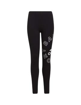 Leggings Adidas G Logo Tig Negro/Blanco Niña