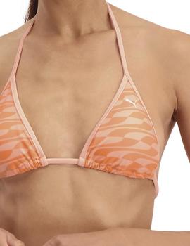 Top de Bikini Puma Peach Naranja mujer